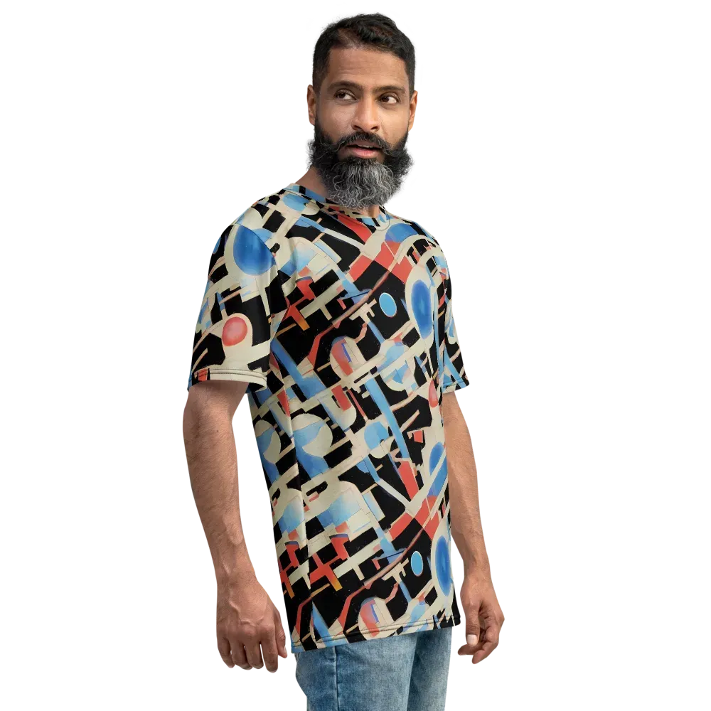 Orbit Deco on Men's Crew Neck T-Shirt — Right