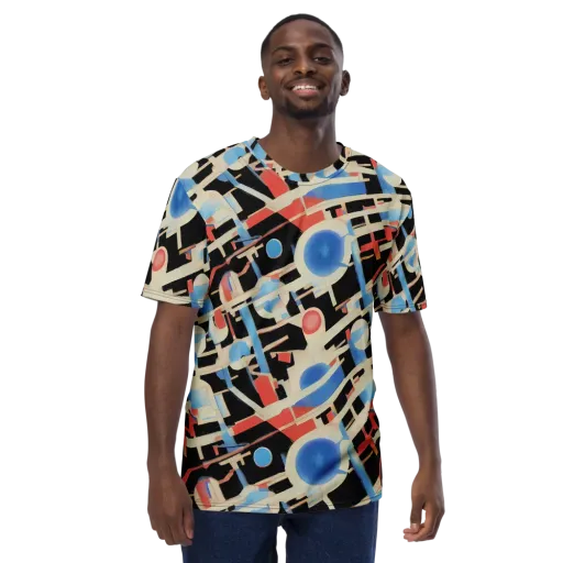 Orbit Deco on a Men's Crew Neck T-Shirt