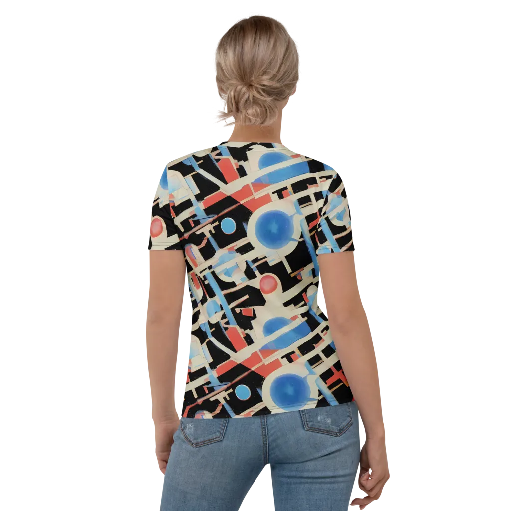 Orbit Deco on Women's Crew Neck T-Shirt — Back