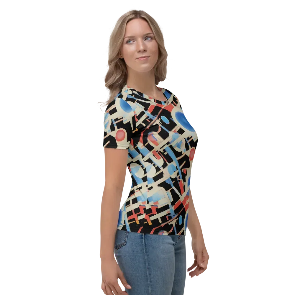 Orbit Deco on Women's Crew Neck T-Shirt — Right