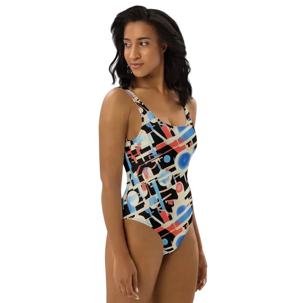 Orbit Deco on One-Piece Swimsuit — Right