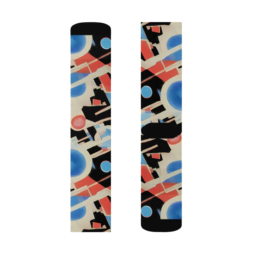 Orbit Deco on Socks — Left Sock