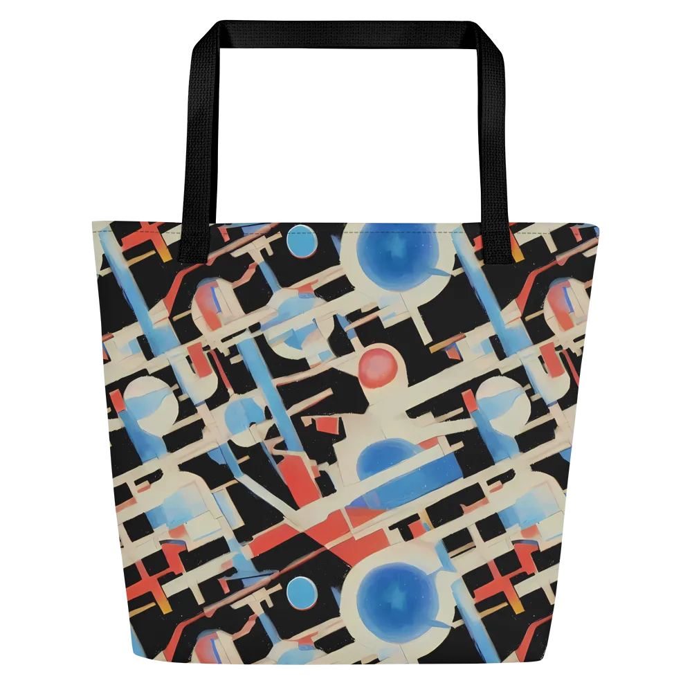 Orbit Deco on Large Tote Bag W/ Pocket — Front