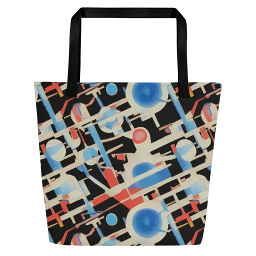 Orbit Deco on a Large Tote Bag W/ Pocket