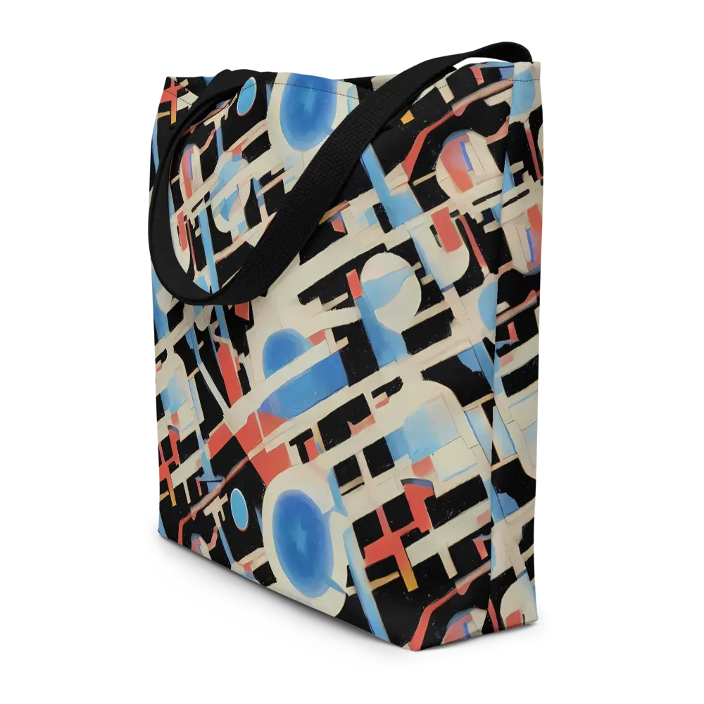 Orbit Deco on Large Tote Bag W/ Pocket — Front