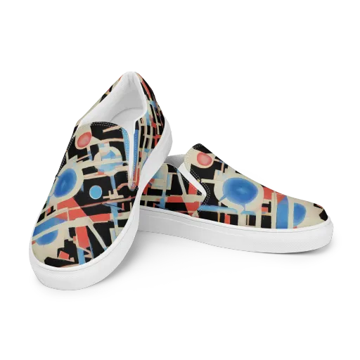 Orbit Deco on a Women's Slip-On Canvas Shoes