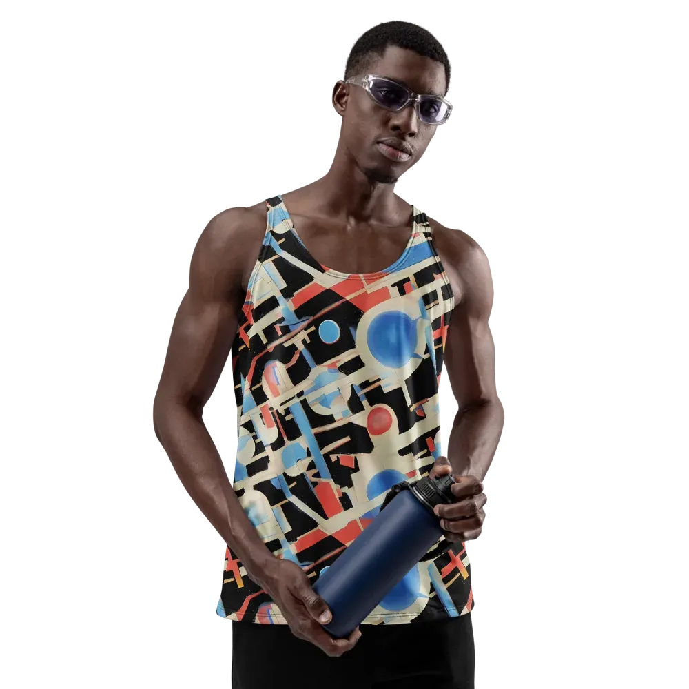 Orbit Deco on Men's Tank Top — Front