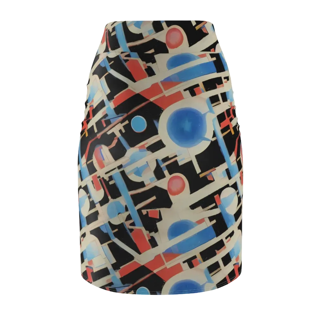Orbit Deco on Pencil Skirt — Back