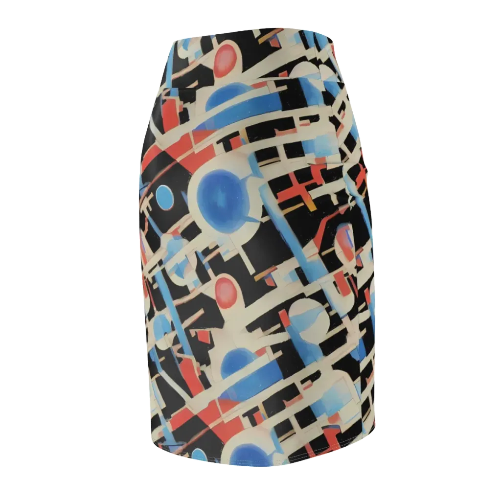 Orbit Deco on Pencil Skirt — Back Side