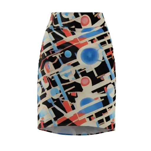 Orbit Deco on a Pencil Skirt