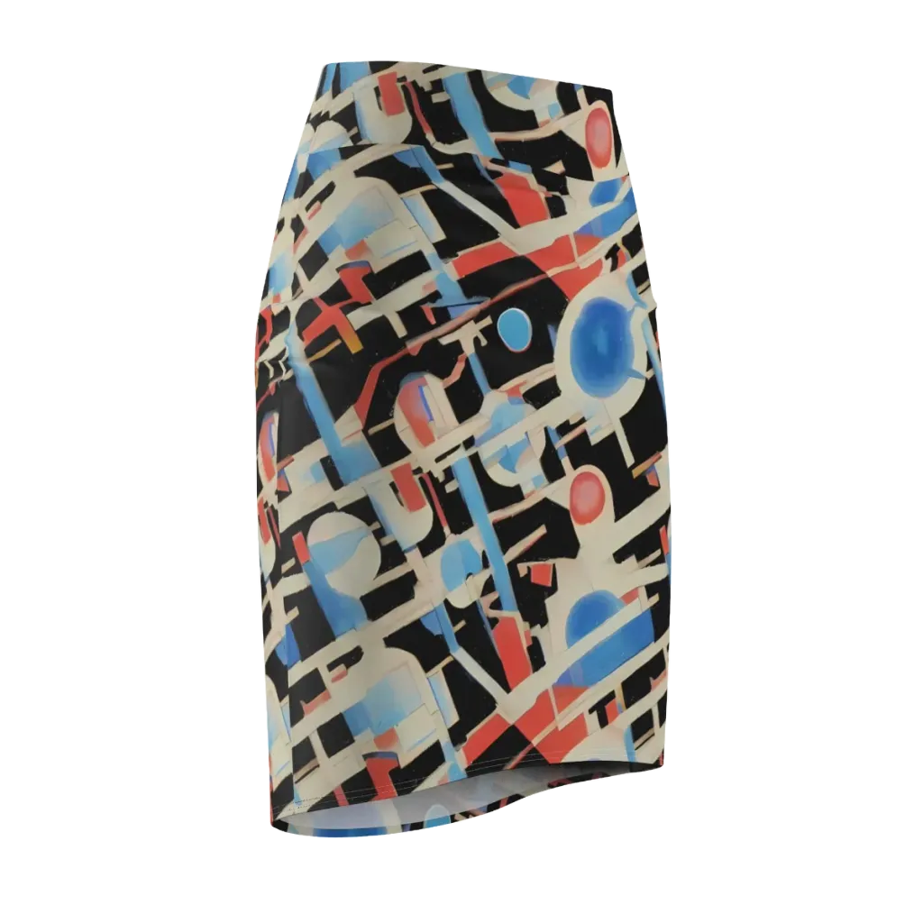 Orbit Deco on Pencil Skirt — Front Side