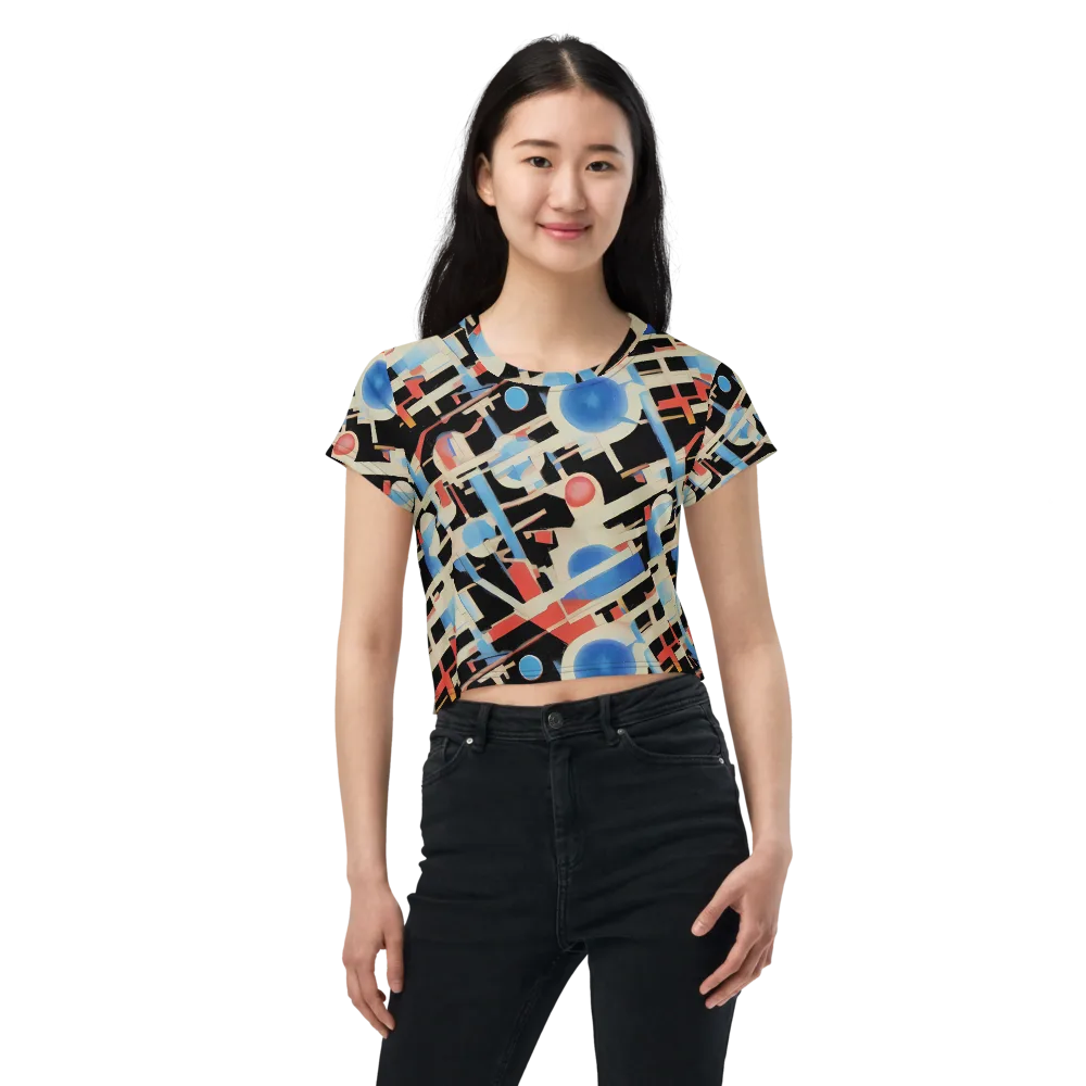 Orbit Deco on Crop Tee — Front