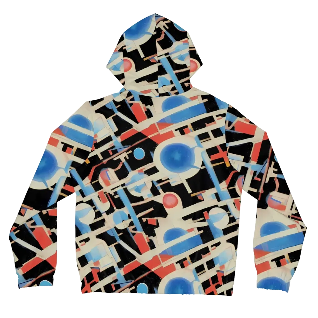 Orbit Deco on Women's Full-Zip Hoodie — Back