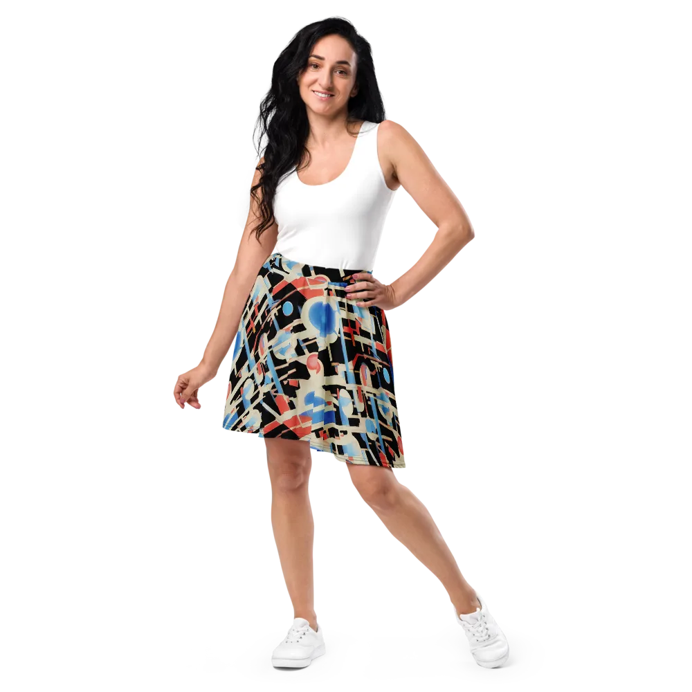 Orbit Deco on Skater Skirt — Front