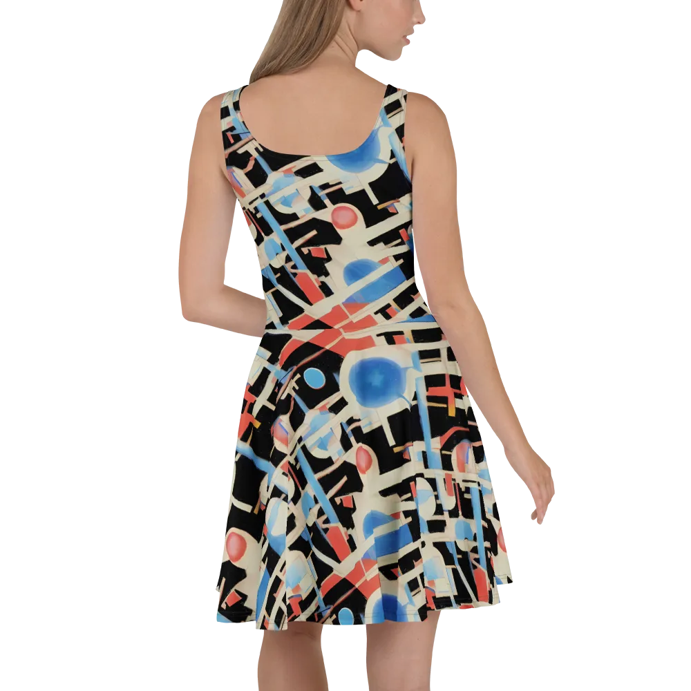Orbit Deco on Skater Dress — Back