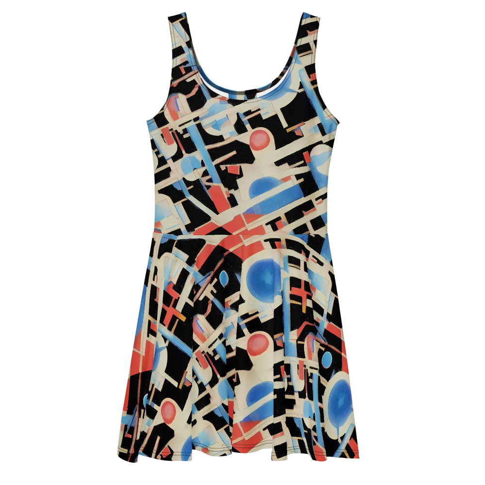 Orbit Deco on Skater Dress — Front