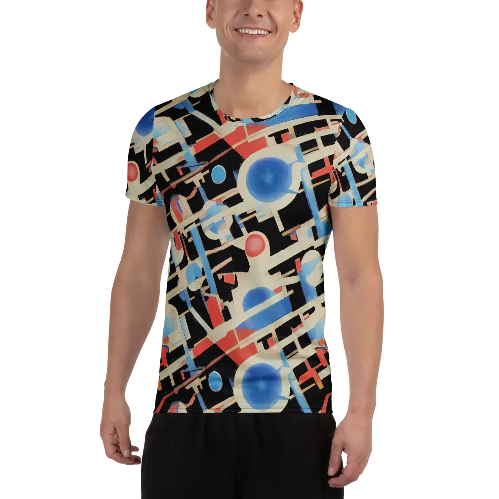 Orbit Deco on Men's Athletic T-Shirt — Front