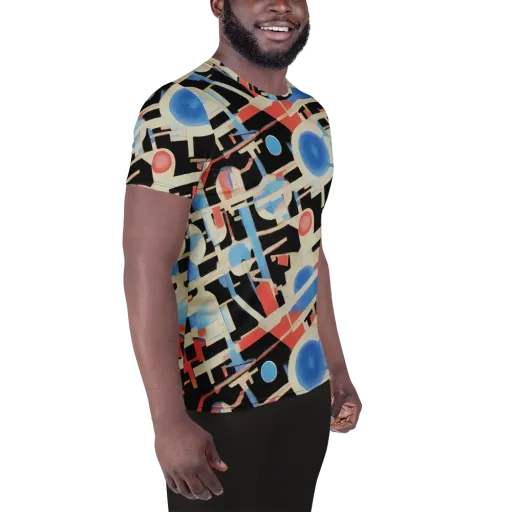 Orbit Deco on a Men's Athletic T-Shirt