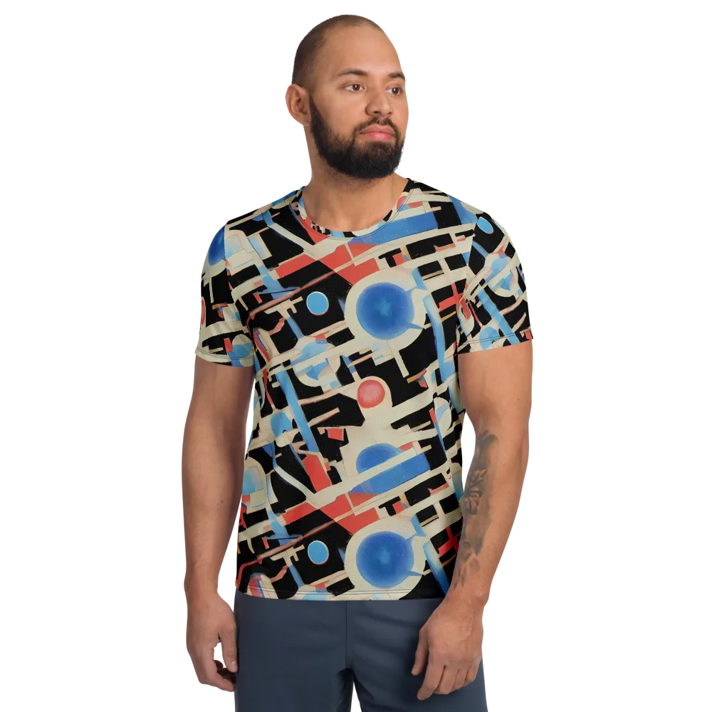 Orbit Deco on Men's Athletic T-Shirt — Front
