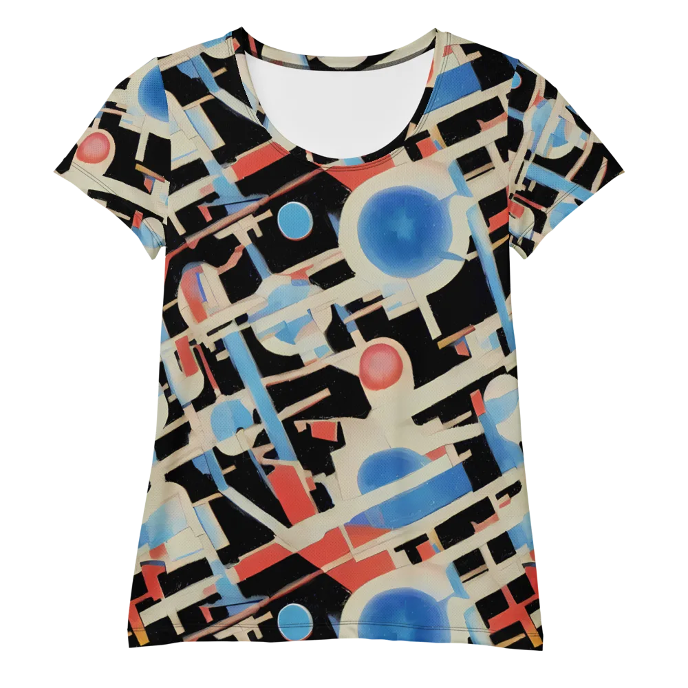 Orbit Deco on Women's Athletic T-Shirt — Front