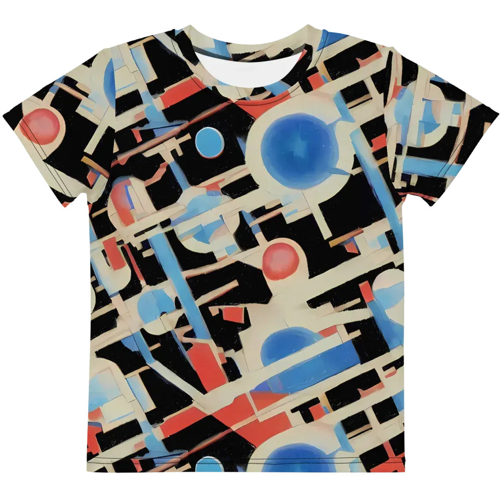 Orbit Deco on Kids Crew Neck T-Shirt — Front