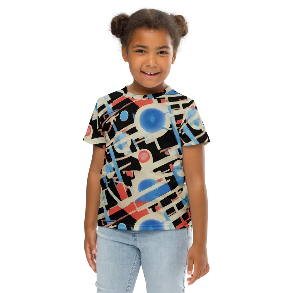 Orbit Deco on Kids Crew Neck T-Shirt — Front