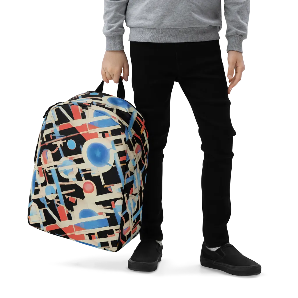 Orbit Deco on Minimalist Backpack — Zoomed-in