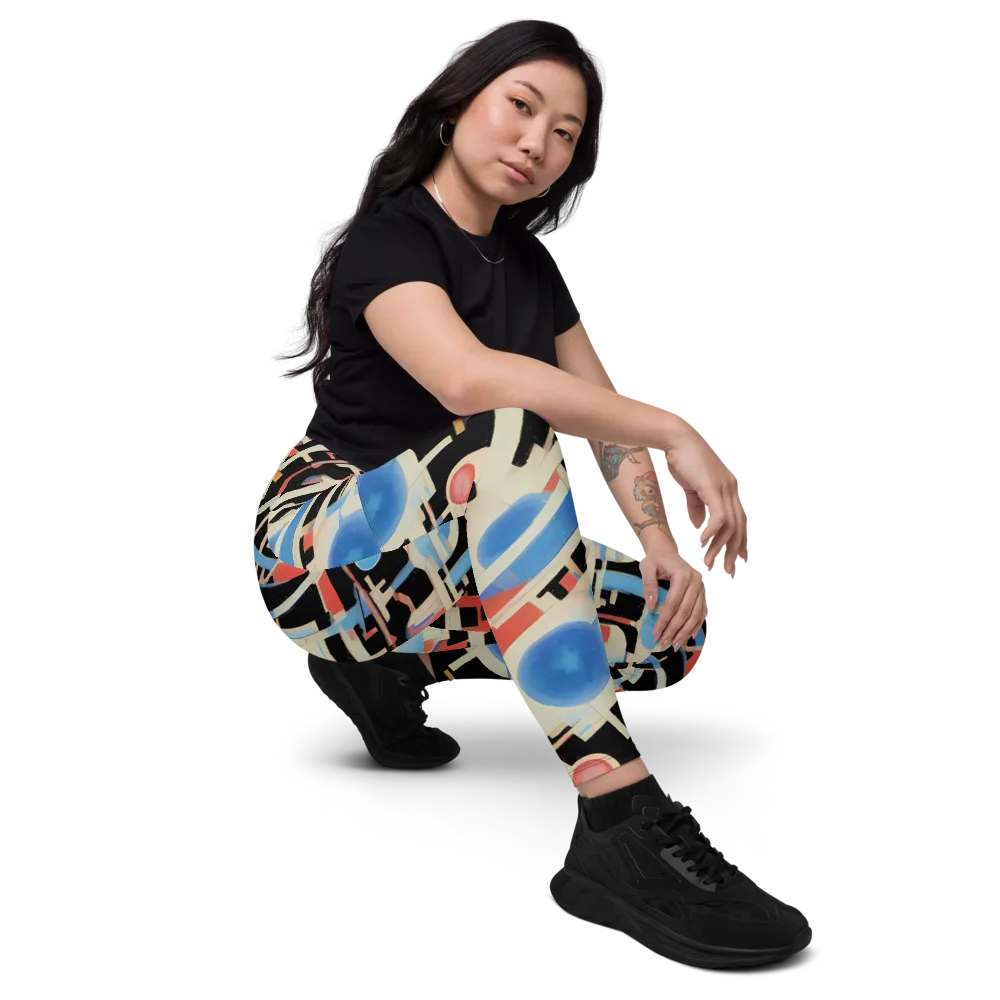 Orbit Deco on Leggings with Pockets — Right Front