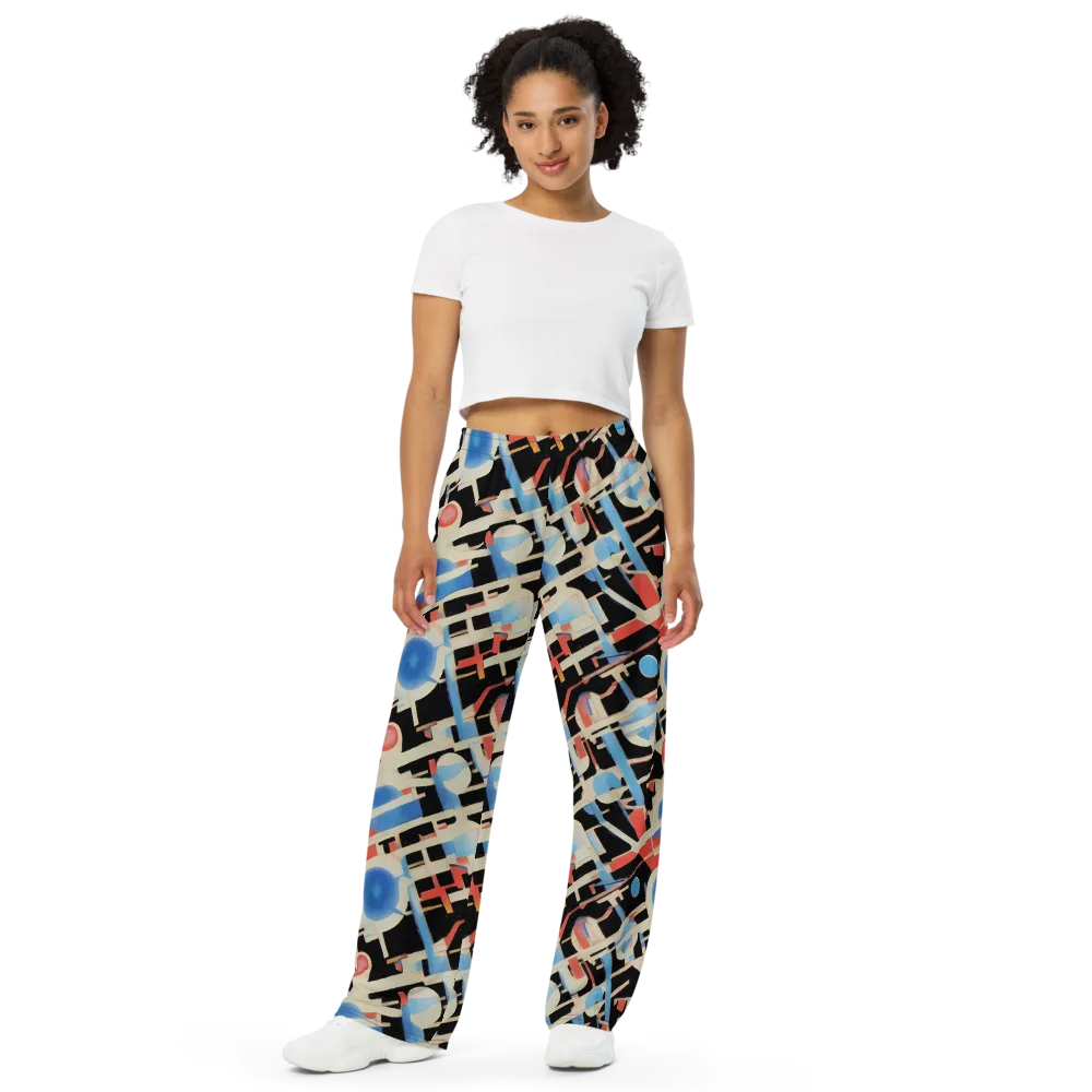 Orbit Deco on Wide-Leg Pants — Front