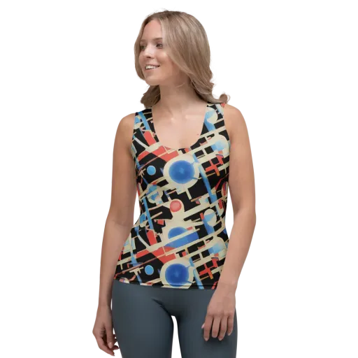 Orbit Deco on a Women's Tank Top