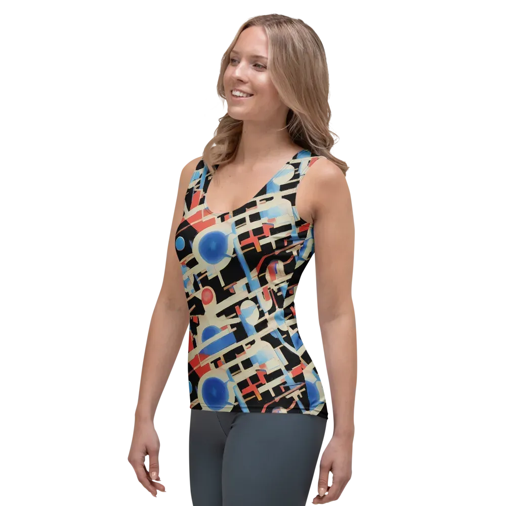 Orbit Deco on Women's Tank Top — Left Front