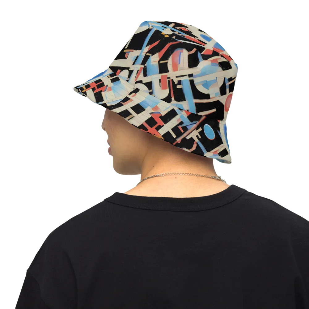 Orbit Deco on Reversible Bucket Hat — Back Inside