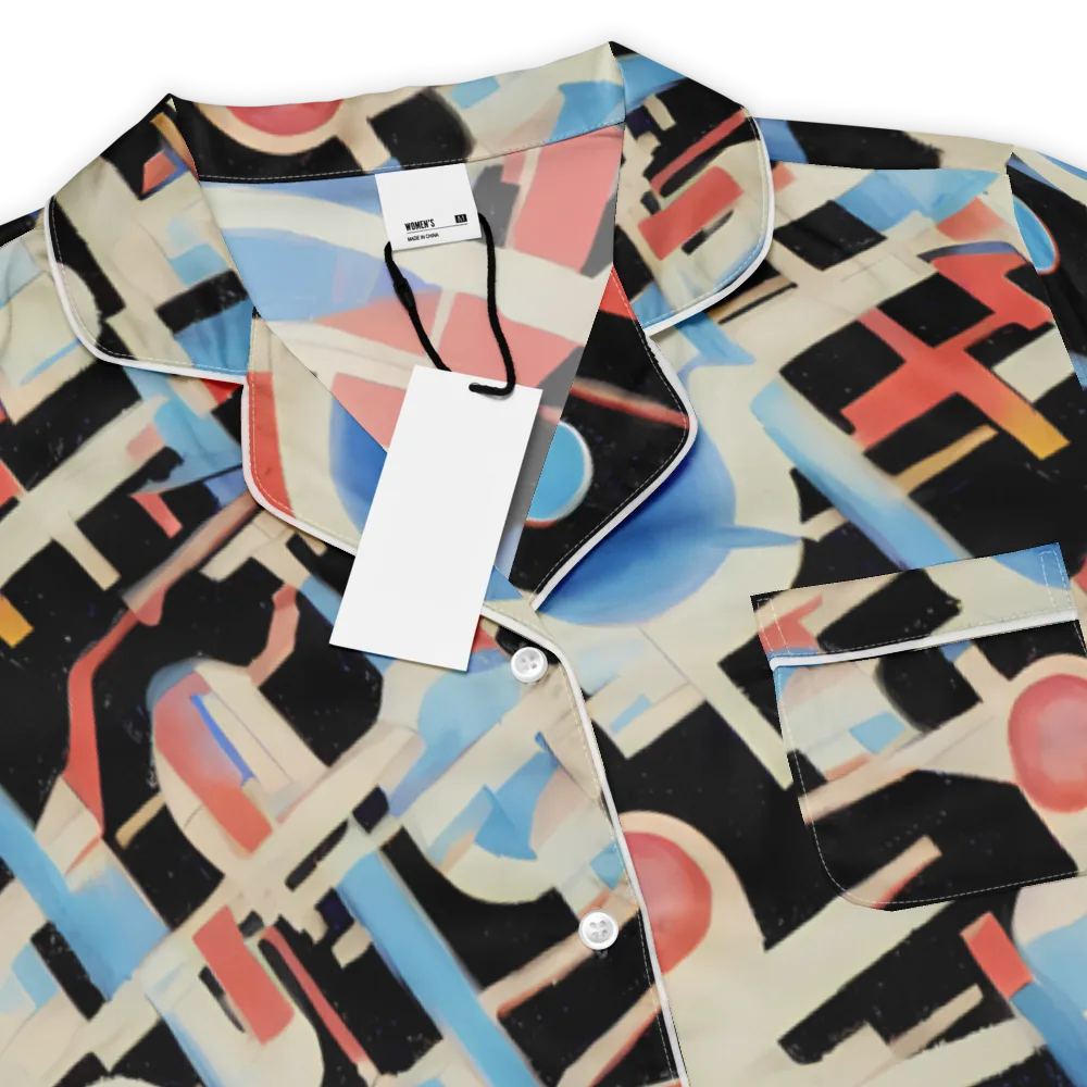 Orbit Deco on Women's Short Sleeve Pajama Top — Product details