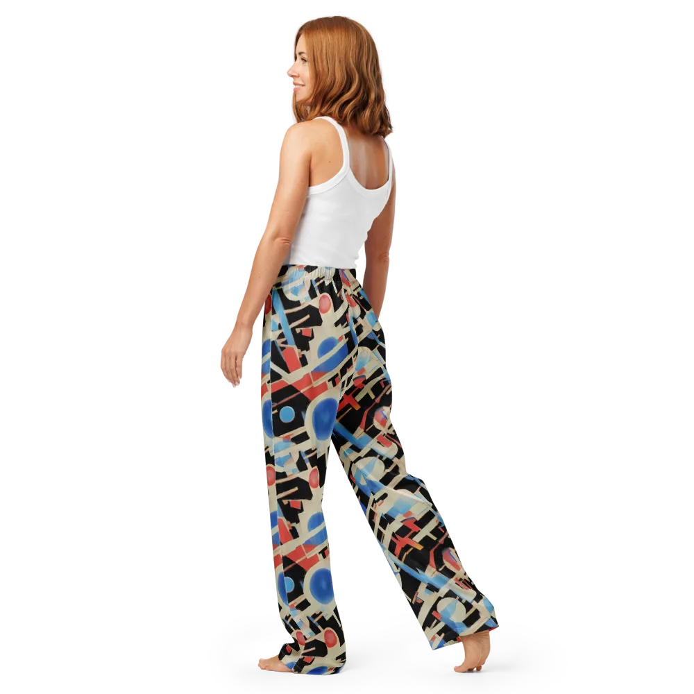 Orbit Deco on Women's Pajama Pants — Back