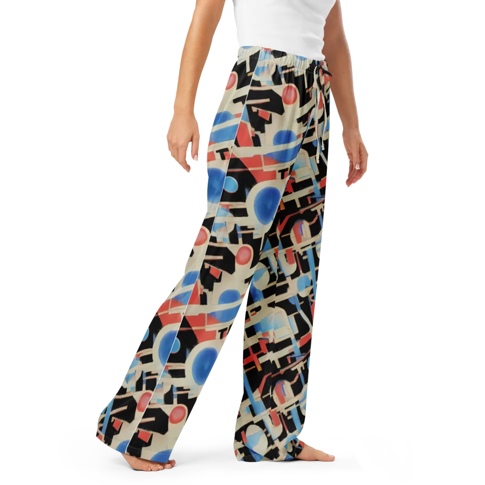 Orbit Deco on Women's Pajama Pants — Right Front