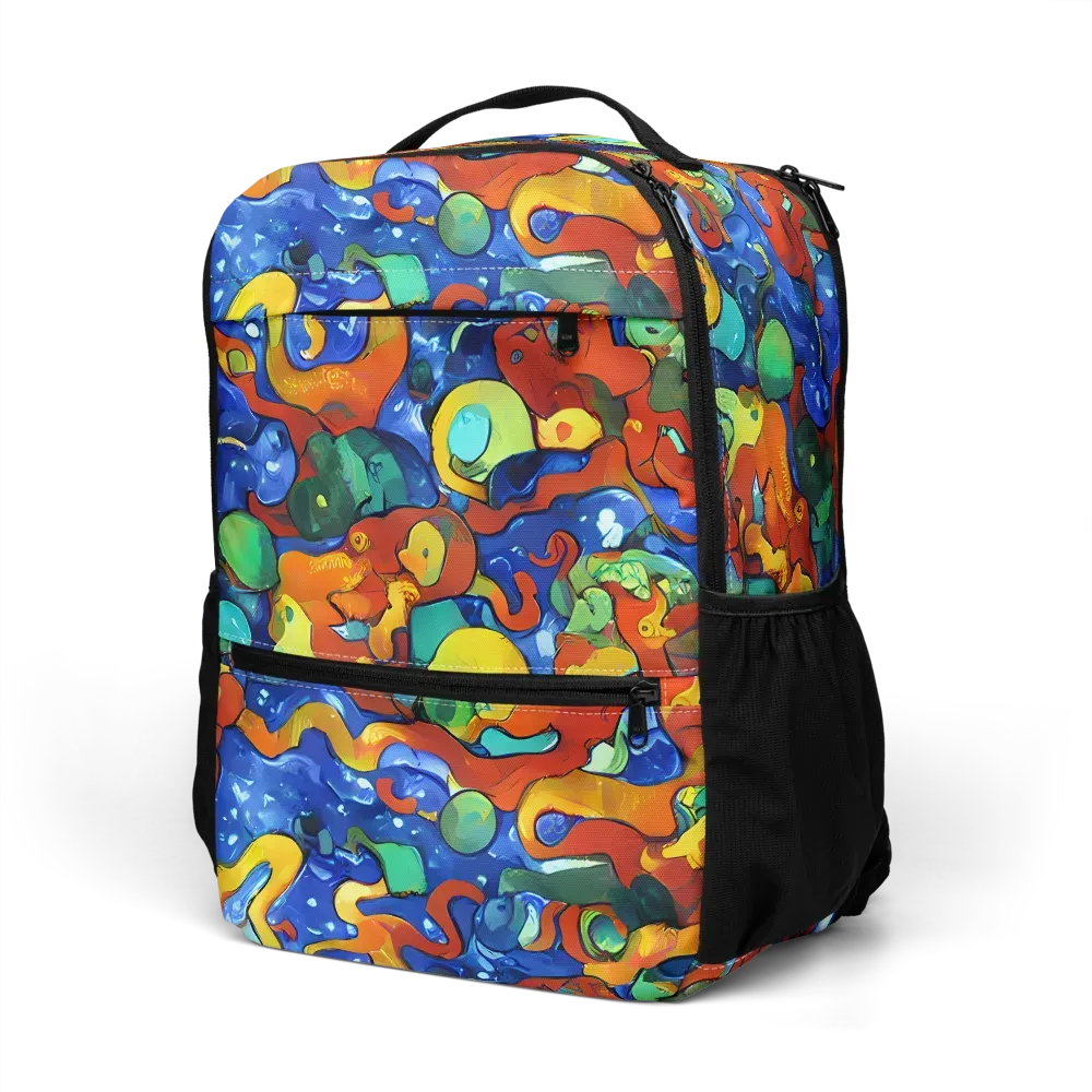 Technicolor Tide on Utility Backpack — Left Front