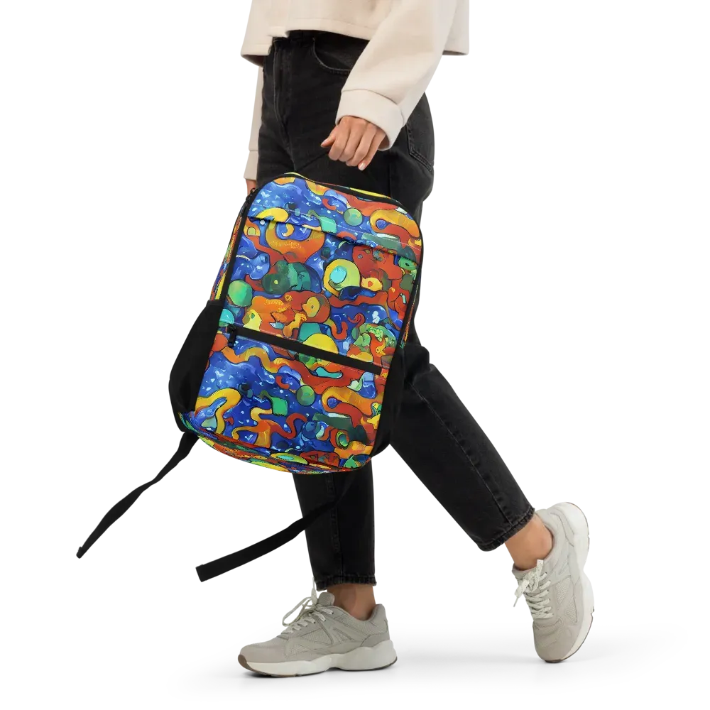 Technicolor Tide on Utility Backpack — Front