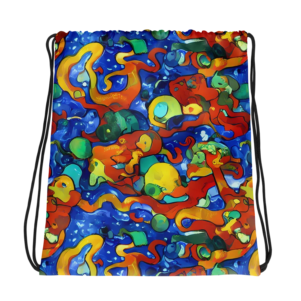 Technicolor Tide on Drawstring Bag — Photo