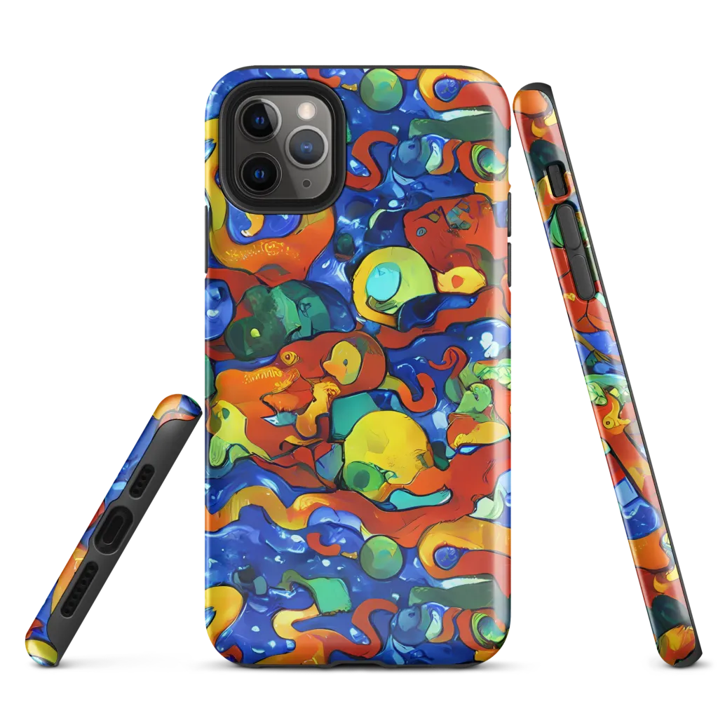 Technicolor Tide on Tough Case for iPhone® — Front