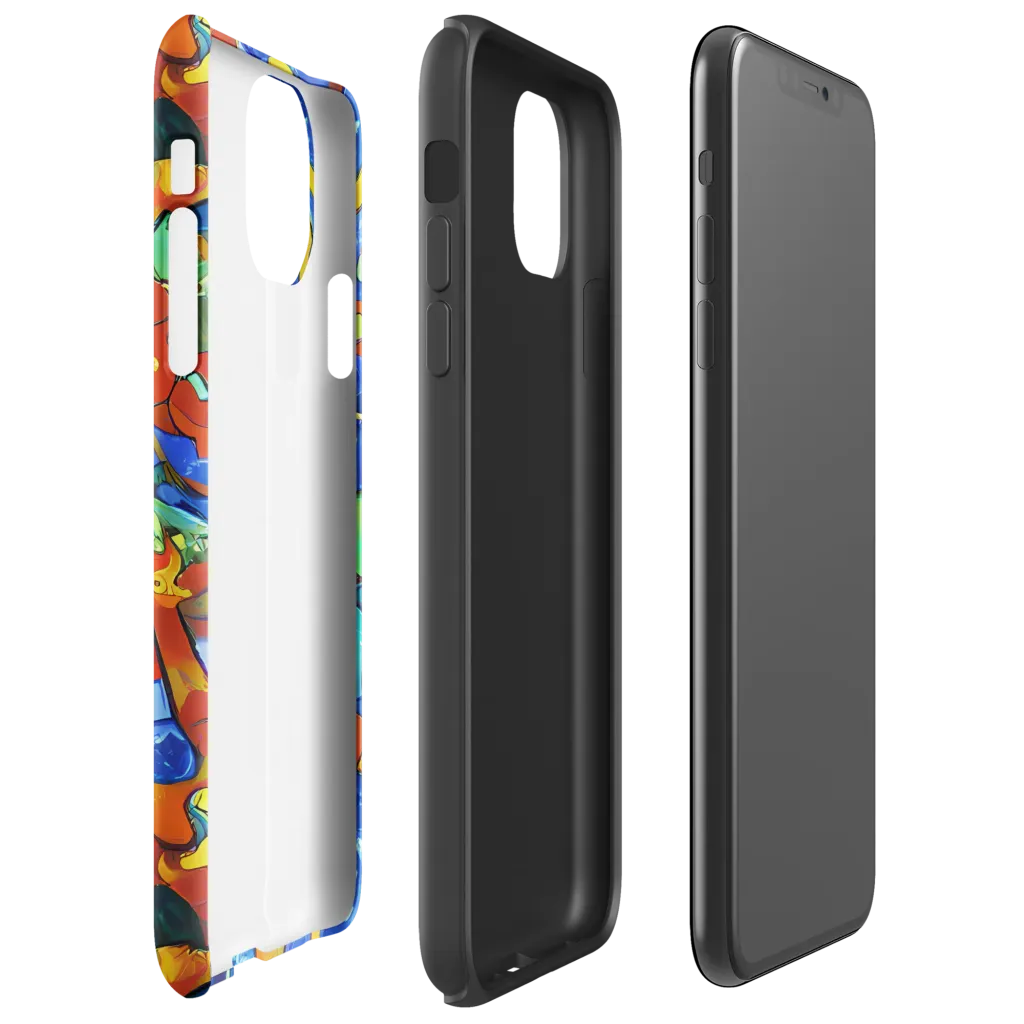 Technicolor Tide on Tough Case for iPhone® — Right