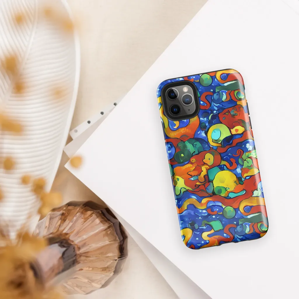 Technicolor Tide on Tough Case for iPhone® — Front