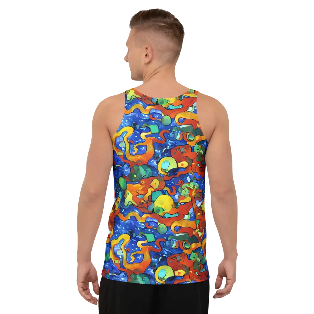 Technicolor Tide on Men's Tank Top — Back
