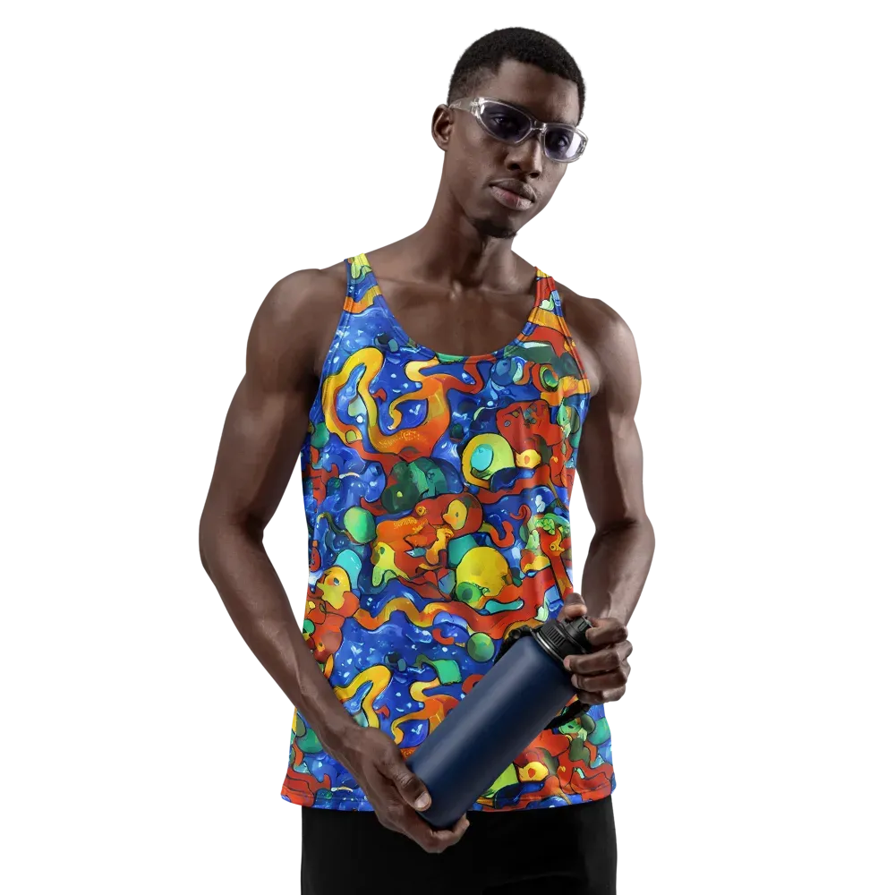 Technicolor Tide on Men's Tank Top — Front