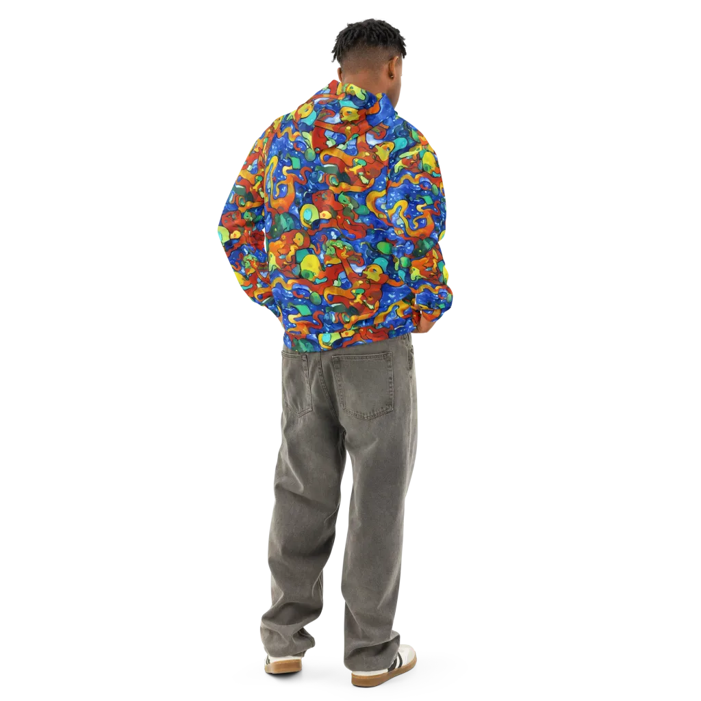 Technicolor Tide on Cotton Hoodie — Back