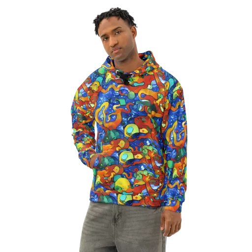 Technicolor Tide on a Cotton Hoodie