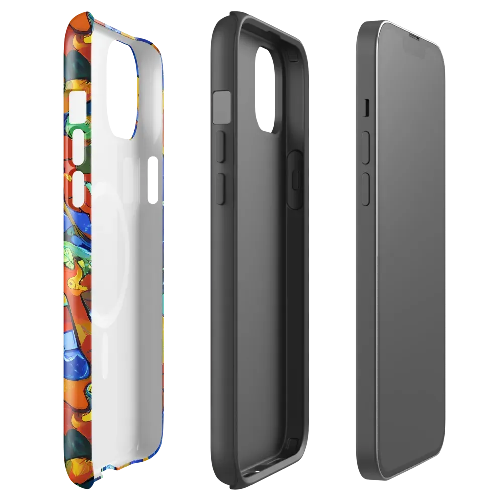 Technicolor Tide on MagSafe Tough Case for iPhone® — Front