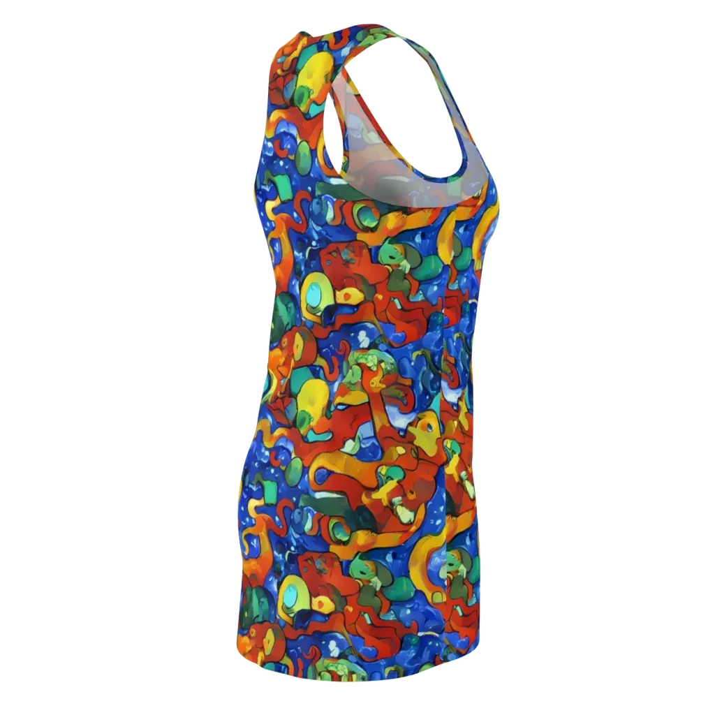 Technicolor Tide on Racerback Dress — Back Side
