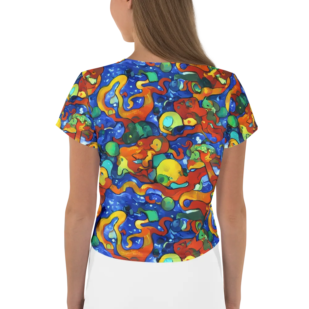 Technicolor Tide on Crop Tee — Back