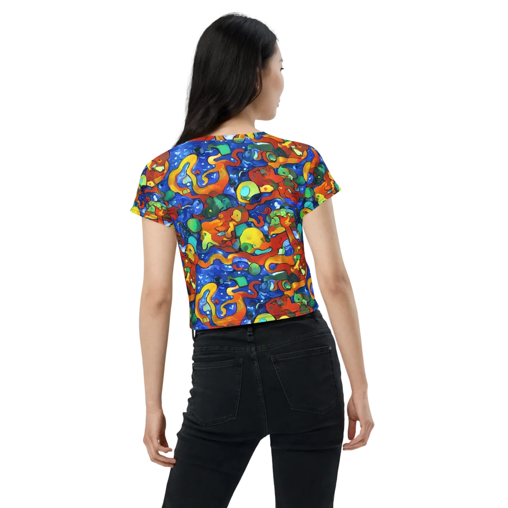 Technicolor Tide on Crop Tee — Back