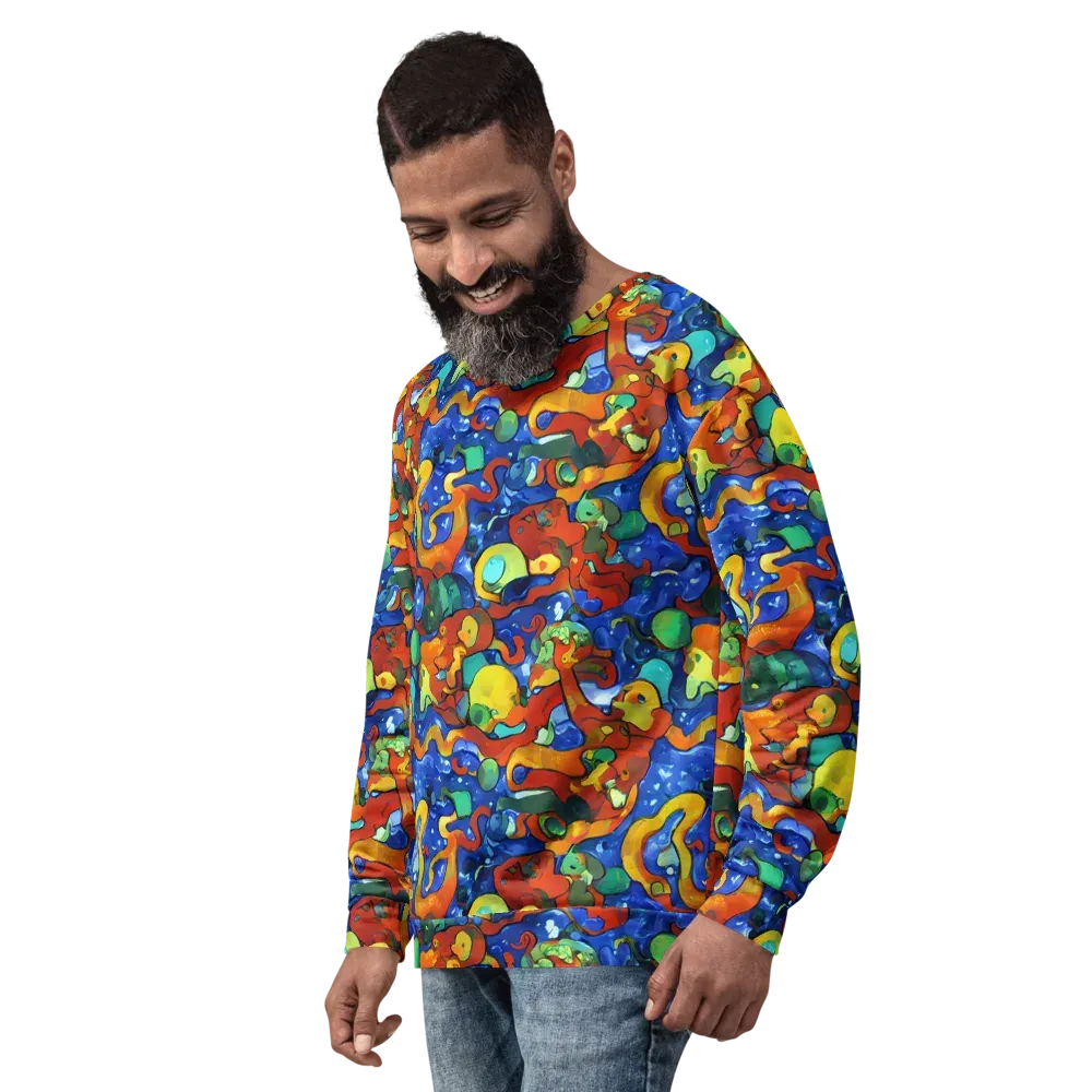 Technicolor Tide on Sweatshirt — Left Front